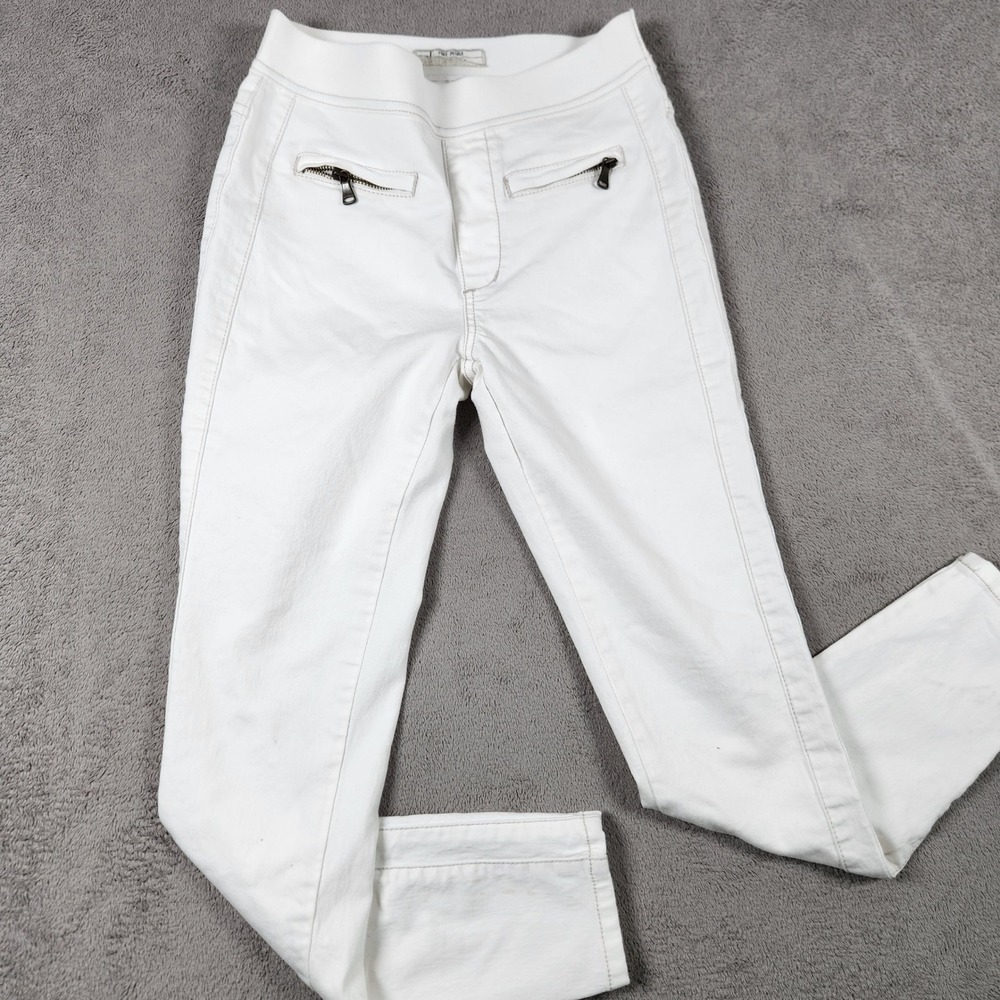 Free People Skinny Zipper Pocket Pull On Jeggings Womens Size 26 (25.5" inseam)